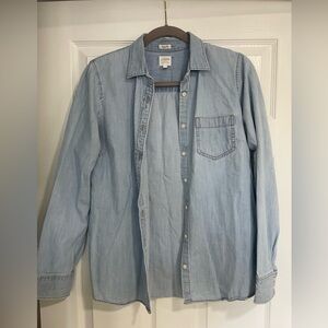 J. Crew Light Blue Denim Shirt